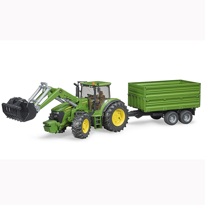 Bruder Leksakstraktor John Deere 7930 U03055 Traktor med Släp