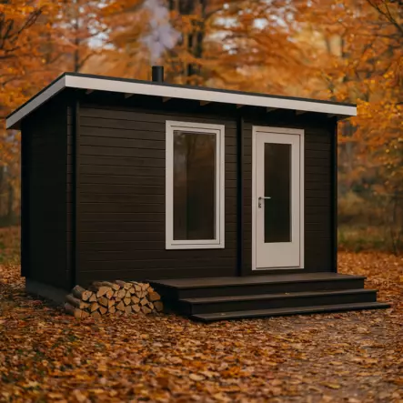 Pihasauna Ylläs 11m2, 42mm Hirsisauna - Tynnyrisaunat ja Hirsisaunat - 4100503013 - 1