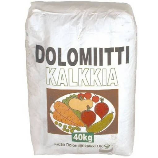 Puutarhakalkki 40kg (P) Juuan Dolomiittikalkki - Lakkapää Oy verkkokauppa