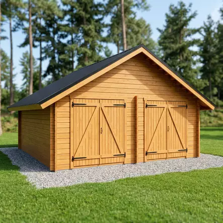 Hirsilato Suora XXL Pihavarasto 25m2 - Hirsiladot ja Pihaladot - 41005066 - 1