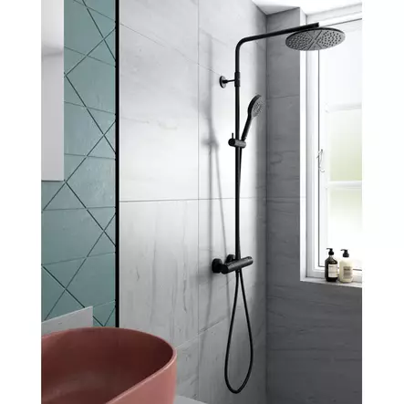 Damixa Silhouet Suihkusetti Mattamusta - Suihkut ja Termostaatit - 5708516824978 - 2