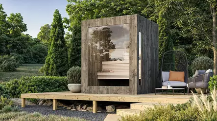 Valmissauna Luosto 1, 200x200cm - Tynnyrisaunat ja Hirsisaunat - 11025038 - 1