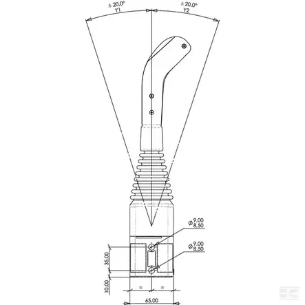 Joystick Utan Knappar - Traktorhytt Tillbehör - IMCL60200B - 2
